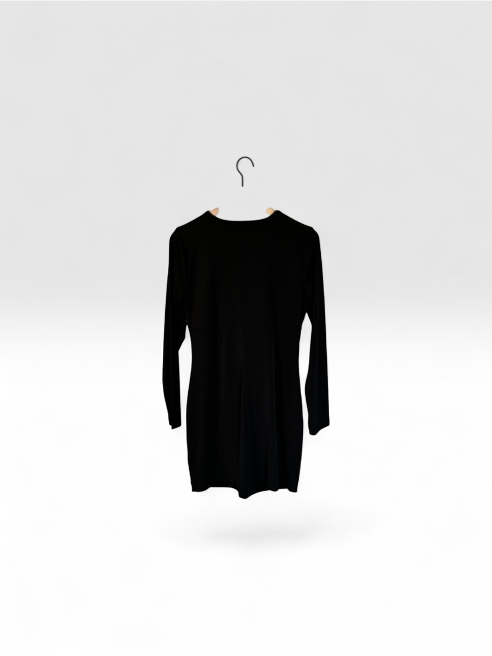 Women’s Gianni bini Black Long-Sleeve Tie-Front Dress - Picture 7 of 8